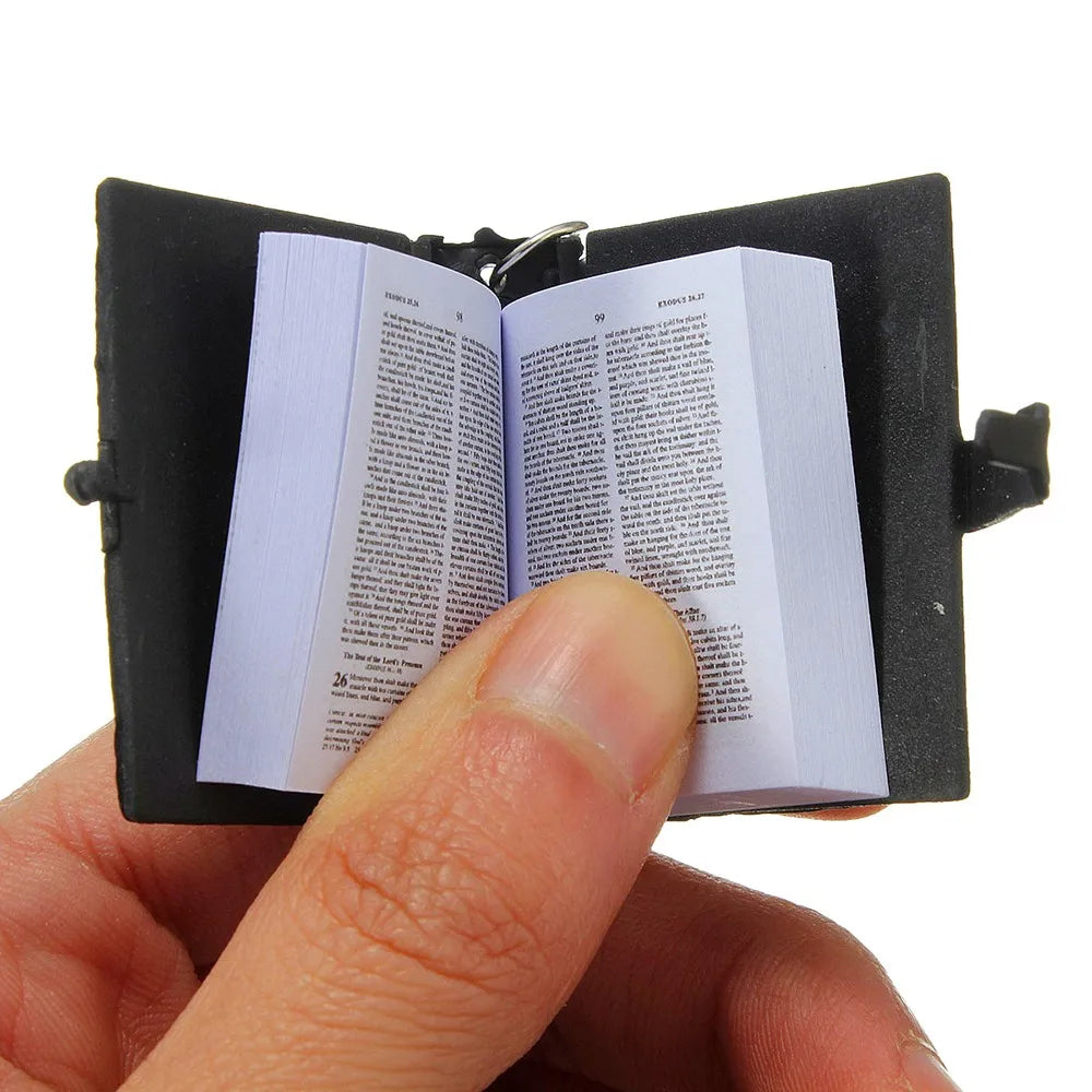 Mini English Holy Bible Keychains