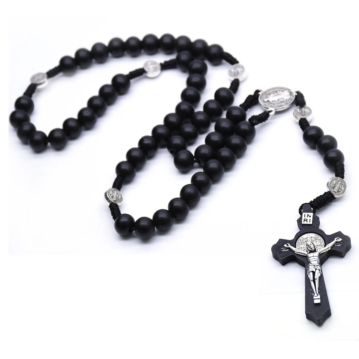 Christian Cross Natural Wood Crosses Rosary Necklaces