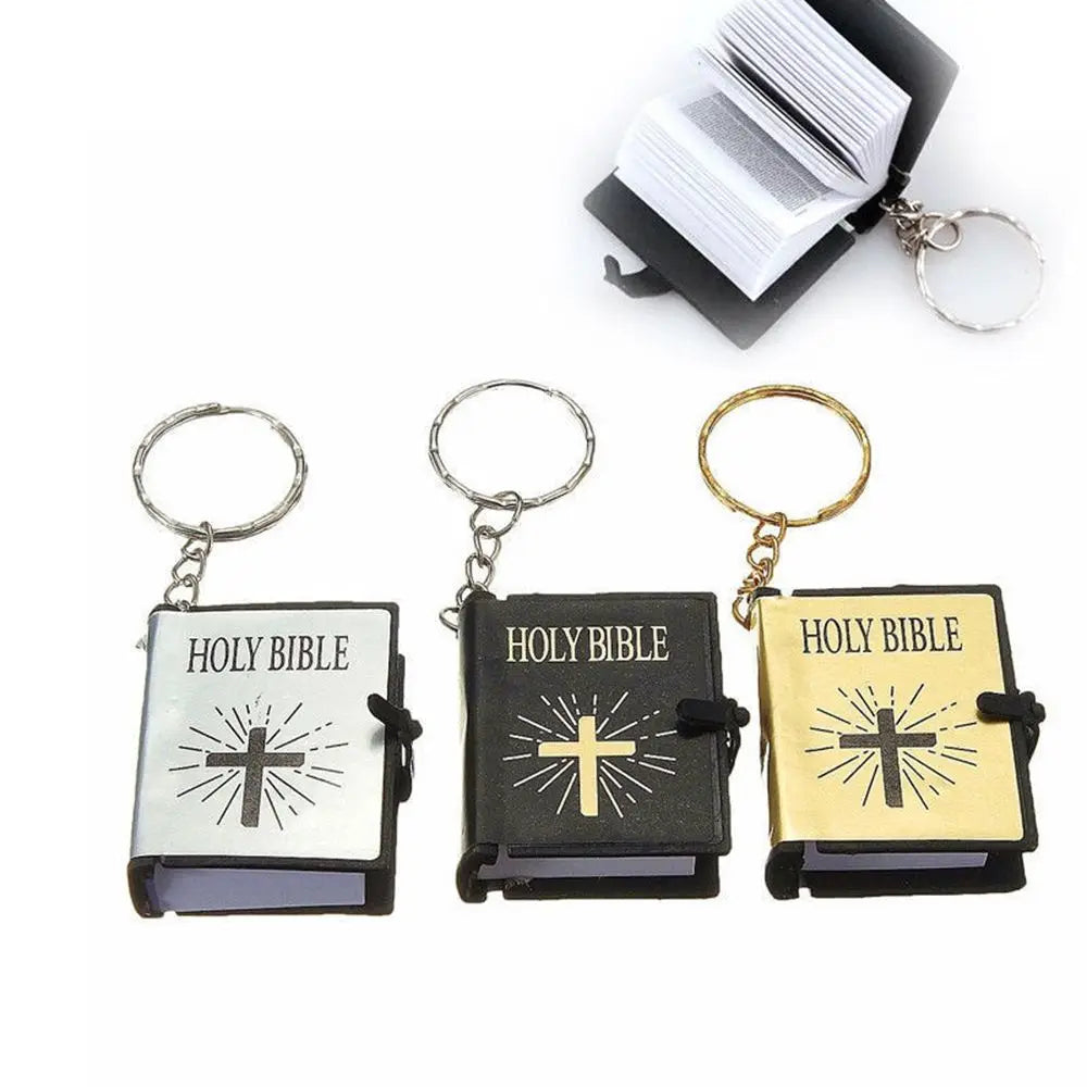 Mini English Holy Bible Keychains