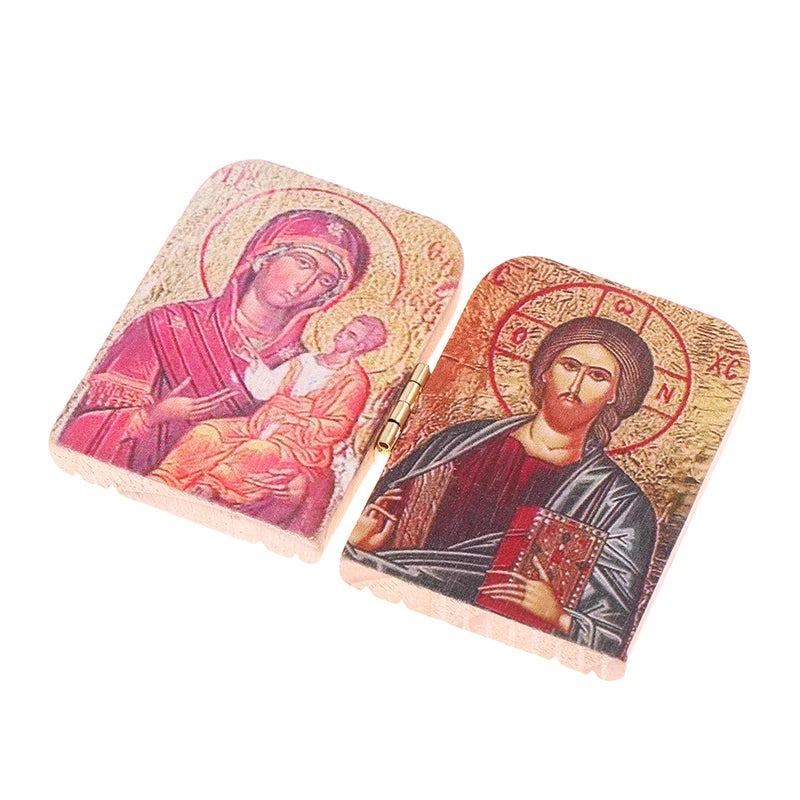Christ The Teacher And Virgin Of Kazan Catholic Orthodox Icon Diptych