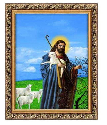 Jesus Christ Paintings With Elegant Gold Frame